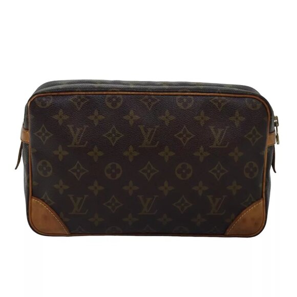 LOUIS VUITTON Monogram Compiegne 28 Clutch Bag M51845 LV Auth am6409 - Picture 2 of 11